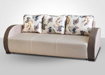 Диван на ножках Европа-1 арена дарк браун данхил 23 плетенка 11