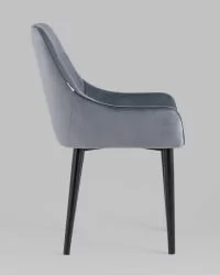 Стул Джоан велюр Серый