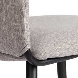 Металлический стул La Rousse NEW, ткань рогожка, серый/черный, 3M 16/2, 45x55x93 см