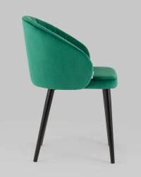 Стул с подлокотниками Брюссель велюр Зеленый