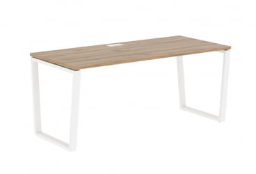 Стол письменный ЕДИС ЕВСТ 1780 Дуб Денвер светлый Белый / EDIS EVST