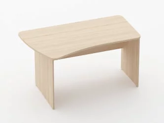 Стол эргономичный Glassy 1.12.14Л Дуб молочный