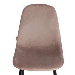 Стул БРЕЕЗЕ (мод. ДЖСC-58) Велюр/металл , 44 х 53 х 86 см, коффее (кофейный) ХЛР 9 / черный / BREEZE (mod. JSC-58) coffee HLR