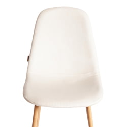 Стул BREEZE (mod. JSC-58) Велюр/металл , 44 х 53 х 86 см, Light beige (светло-бежевый) HLR1 / натуральный