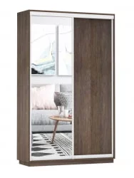 Шкаф-купе двухдверный Экспресс Дуо Медиум 1400х2200х Венге / 1400х2200h