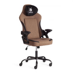 Кресло iWolf ткань, черный/коричневый