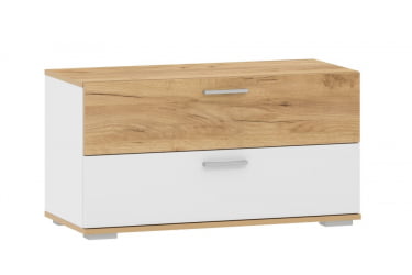 Тумба для обуви Санти НМ 013.25 Белый/Дуб Крафт Золотой