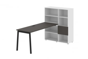 Рабочая станция ЕДИС ЕЛРСТ 1117 Мокко Черный Белый / EDIS ELRST