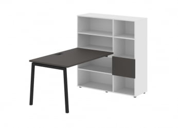 Рабочая станция ЕДИС ЕЛРСТ 1213 Мокко Черный Белый / EDIS ELRST