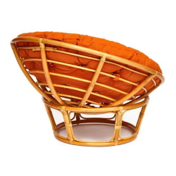 Кресло PAPASAN 23/01 W /с подушкой/ диаметр подушки 122 см, 115х101х104 см, Honey (мед), ткань Оранжевый, С 23
