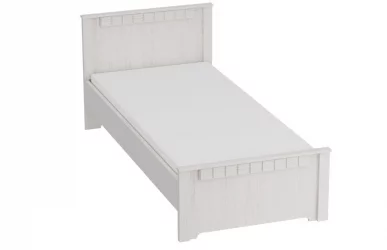 Кровать Прованс №4 Бодега белая Патина премиум