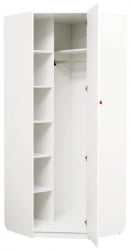 Шкаф угловой Радуга Желтый/Белый