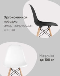 Стул Eames Style DSW бирюзовый (разборный каркас)