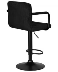 Стул барный ДОБРИН КРУГЕР АРМ БЛАCК (черный вельвет (ЛАР-Е2041-52)) 2 шт / DOBRIN KRUGER ARM BLACK (LAR-E2041-52))
