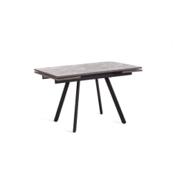 Раздвижной стол VIGO ЛДСП/HPL/металл, 120 x 80 x 30 х 30 х 75 см, Мрамор черный/черный