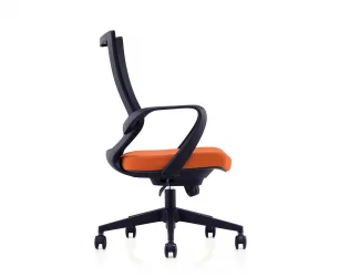 Кресло офисное Спэйс LB Черный/Оранжевый