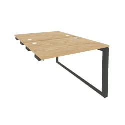 Стол-приставка двойной на О-образном м/к к опорым элем. ONIX O.MO-D.SPR-1.7 Тиквуд Светлый/Антрацит