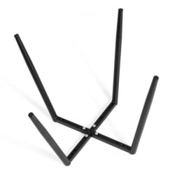 Металлический стул La Rousse NEW, флок , серый/черный, 29, 45x55x93 см