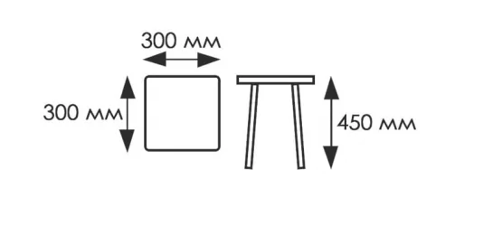Табуретка пл. 1 кат. 4051 Ноги белые КОМПЛЕКТ 2 шт.