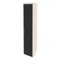 Шкаф высокий узкий правый ОНИКС О.СУ-1.10Р(Р) блаcк Денвер Светлый / ONIX O.SU-1.10R(R) black
