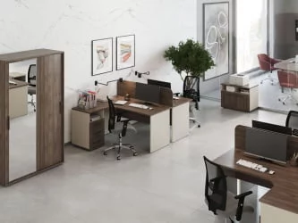 Тумба под оргтехнику New Line NLN36348031 Дуб шамони темный