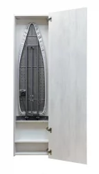 Узкий шкаф в прихожую Iron Box Eco (правый) Беленый дуб