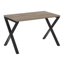 Стол рабочий LOFT VR.L-SRX-2.7 Металл черный Тиквуд темный