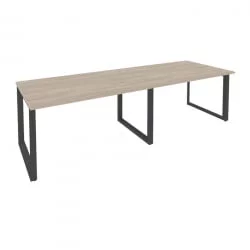 Стол переговорный (2 столешницы) ONIX O.MO-PRG-2.3 Дуб Аттик/Антрацит