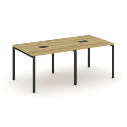 Стол переговорный (2 столешницы) CONCEPT CN.PRG-021 Дуб Винченцо Черный