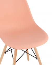 Стул Eames Style DSW персиковый (разборный каркас)