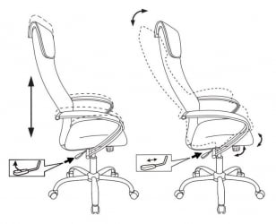 Кресло руководителя Бюрократ CH-607SL/BLACK