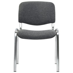 Офисный стул STAFF Iso Lite CF-008, хром, ткань серая (С-71)