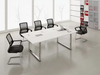 Стол рабочий, прямолинейный GLOSS LINE НСР-О.004.2 Белый Премиум