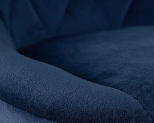 Стул барный DOBRIN LOGAN BLACK (синий велюр (MJ9-117)) 2 шт