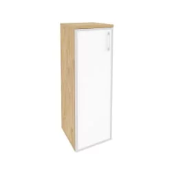 Шкаф средний узкий левый ONIX O.SU-2.4R(L) white Тиквуд Светлый