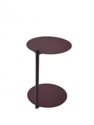 Журнальный столик Siara металл бордовый