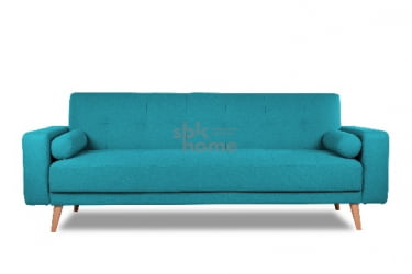 Диван SELVIK с подушками ножки дерево (2160*900*860) Бирюзовый, 00-00009810