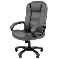 Кресло офисное CHAIRMAN 600 экокожа Серый