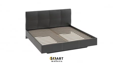 Кровать 160 на 200 Элис с мягкой обивкой  тип 1 Темная