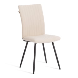 Стул обеденный Monte Carlo флок , 50х55х93, молочный/черный, 4