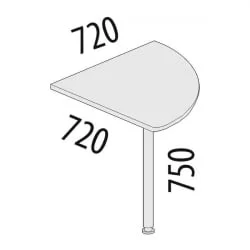 Вставка угловая Альфа 64.13 Дуб Кронберг