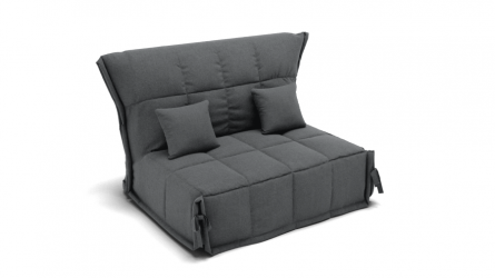 Диван Джаз 2000 (ЗР) Цвет фасада: Светло серый; Тип: Прямой; Материал фасада: Металл/Велюр