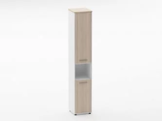 Шкаф 5 узкий закрытый, с нишей Deka 10.23.15Л Туя/Белый