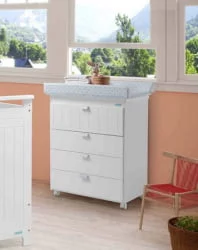 Детский комод Micuna Occitane B-1866 White Grey Stars