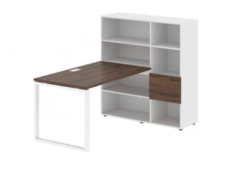 Рабочая станция EDIS EQRST 1213 Дуб Денвер темный Белый Белый