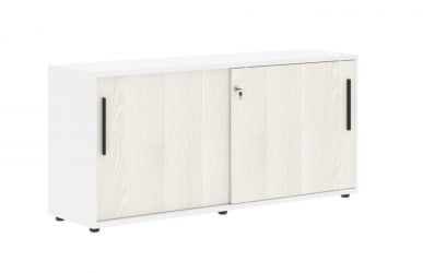 Шкаф с дверьми-купе ЕДИС ЕЛC 1643 Ясень Траун Черный Белый / EDIS ELC