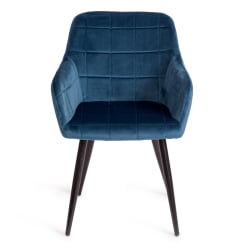 Кресло BEATA (mod. 8266) металл/ткань, 56х60х82 см, синий (G062-48)/черный