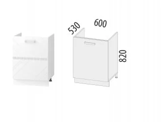 Напольный шкаф под мойку (лев/прав) Бьянка 102.73