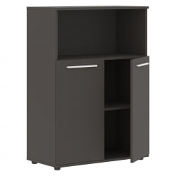 Шкаф с глухими малыми дверьми ЕДИС ЕМCС 85.3 Мокко Белый Мокко / EDIS EMCS