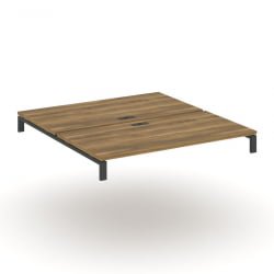 Двойной стол надставка на две опорные тумбы CONCEPT CN.DSN-005 Сандал Янтарный Антрацит